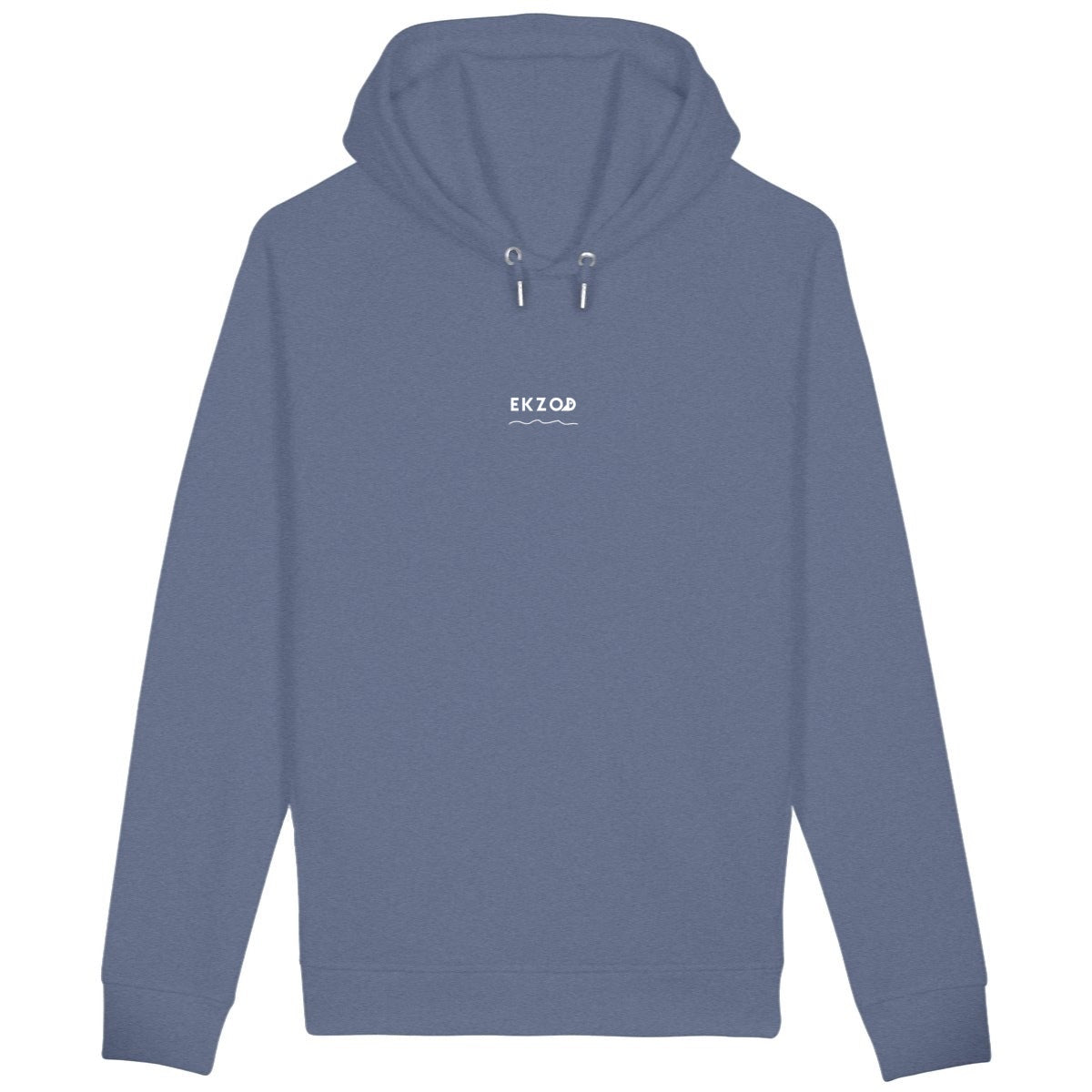 hoodie wave blanc - face_bleuindigo