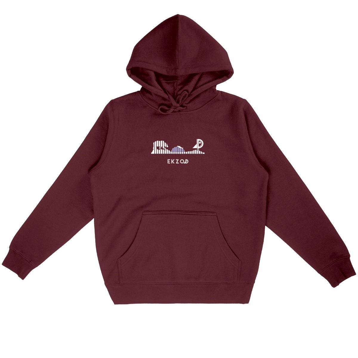 HOODIE EVASION BIO unisexe - face_bordeaux
