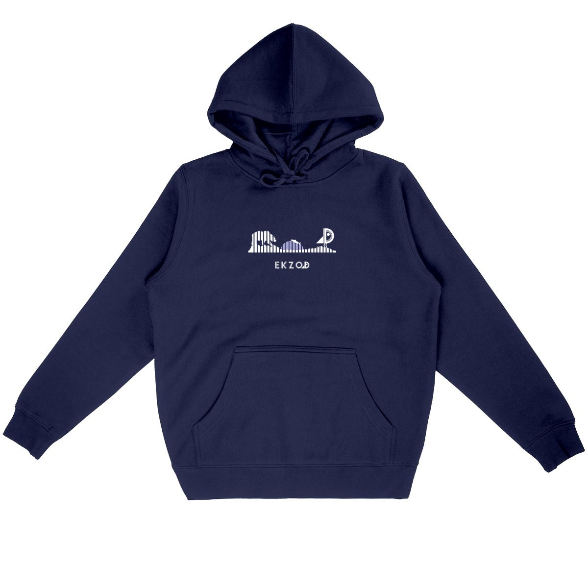 HOODIE EVASION BIO unisexe - face_marine