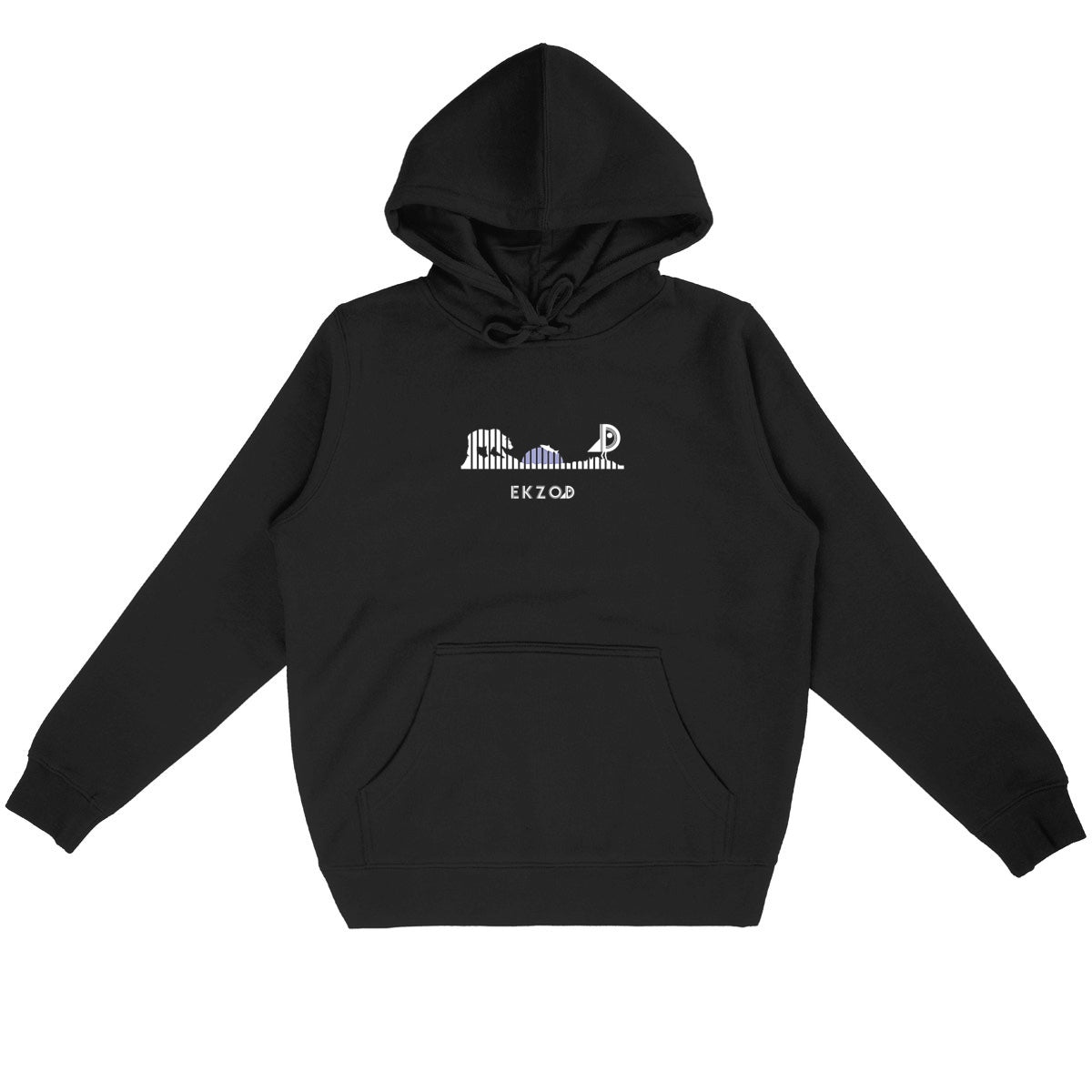 HOODIE EVASION BIO unisexe - face_noir