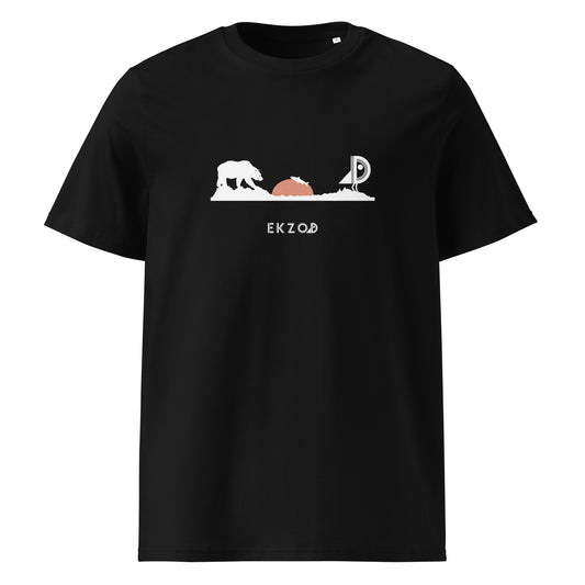 T-shirt Bear coton BIO (noir unisexe)