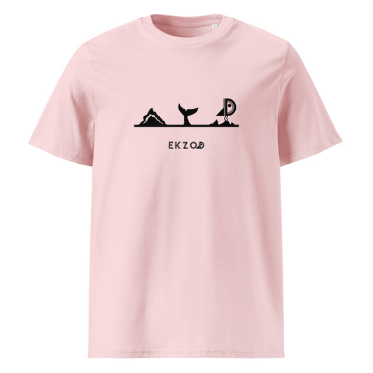 T-shirt Whale coton BIO (rose unisexe)