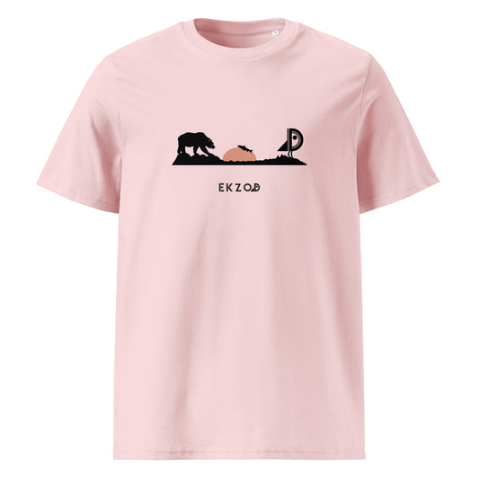 T-shirt Bear coton BIO (rose unisexe)