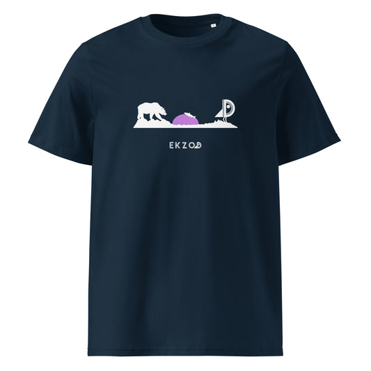 T-shirt Bear coton BIO (bleu marine unisexe)