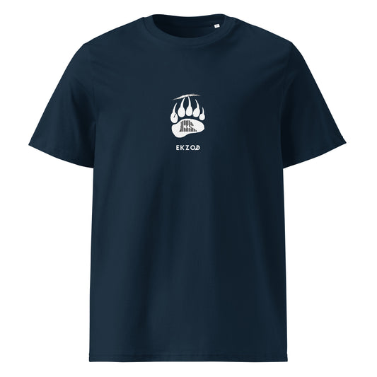 T-shirt Bear Scratch coton BIO (bleu marine unisexe)