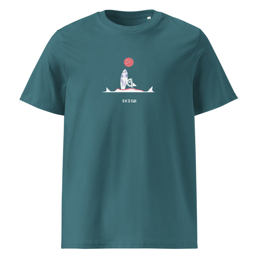 T-shirt Surf Shark BIO (glaz unisexe)