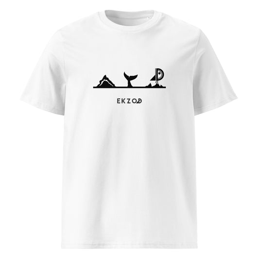 T-shirt Whale coton BIO (blanc unisexe)