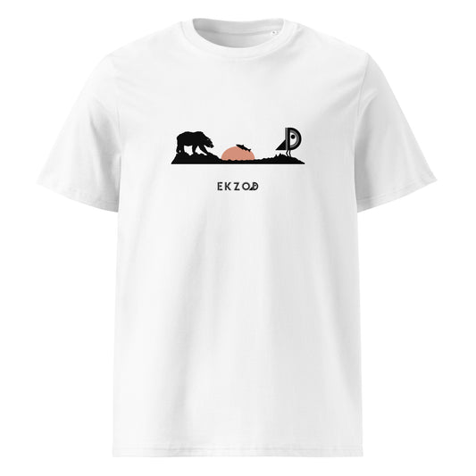 T-shirt Bear coton BIO (blanc unisexe)