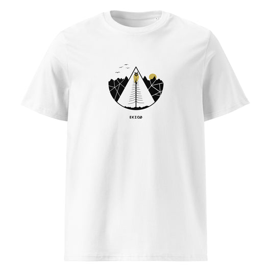 T-shirt Owl coton BIO (blanc unisexe)