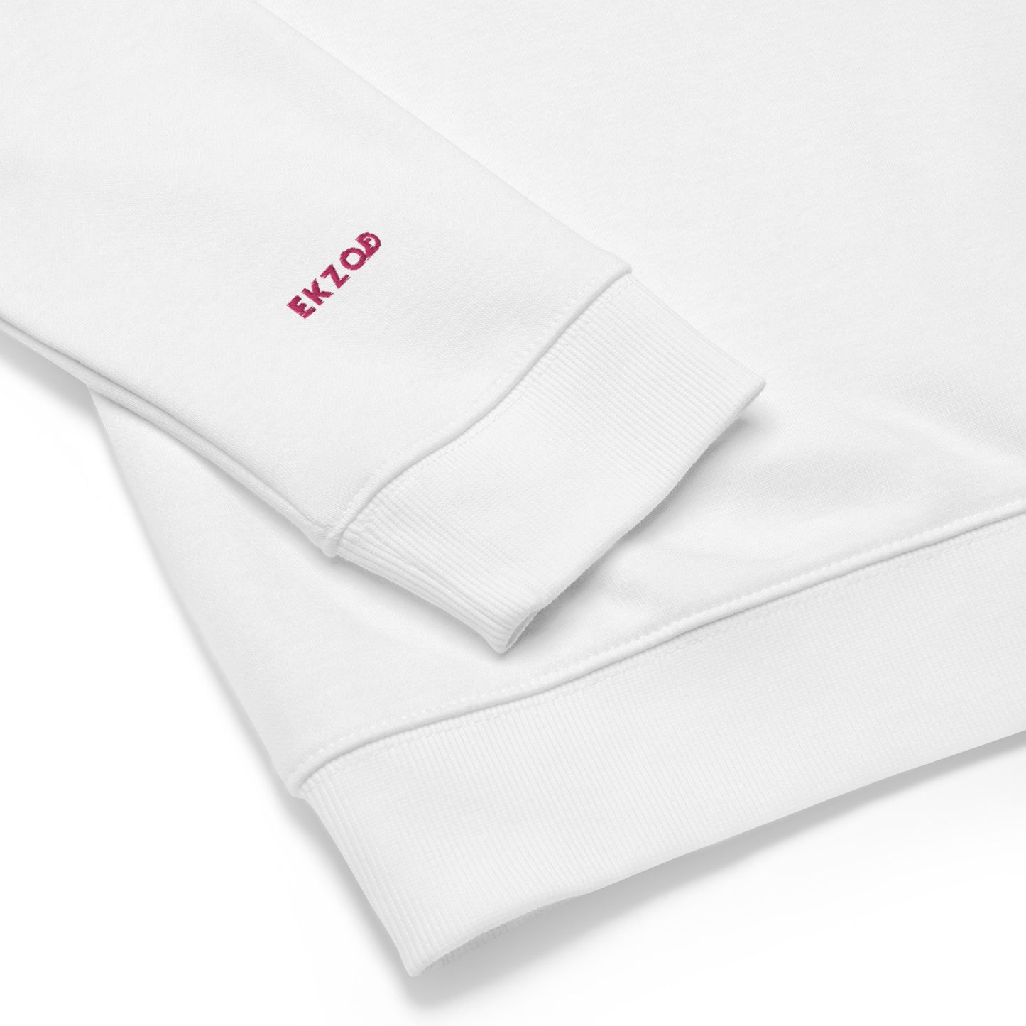 Birdy BIO embroidered sweatshirt (white pink unisex)