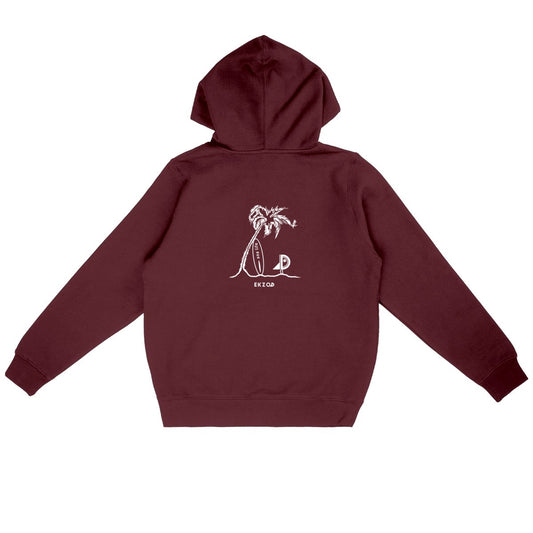HOODIE EVASION BIO unisexe - dos_bordeaux