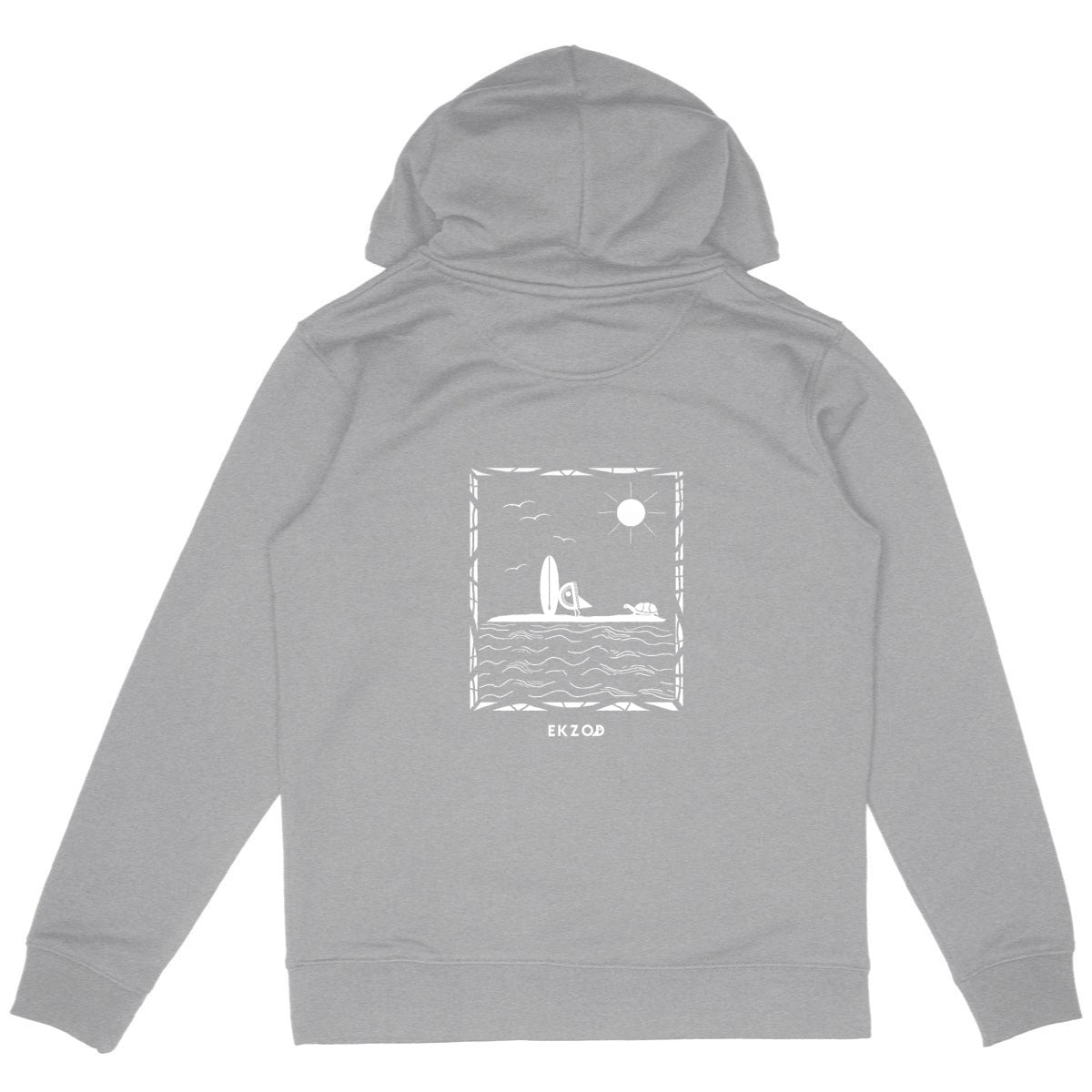 hoodie epais lagon - dos_gris