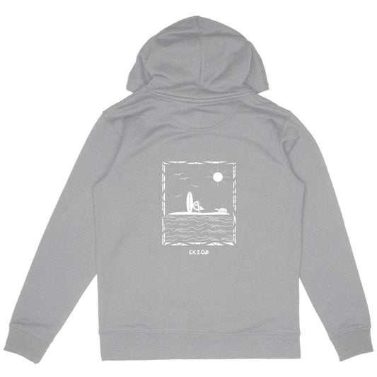 hoodie epais lagon - dos_gris