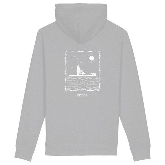 hoodie wave blanc - dos_gris