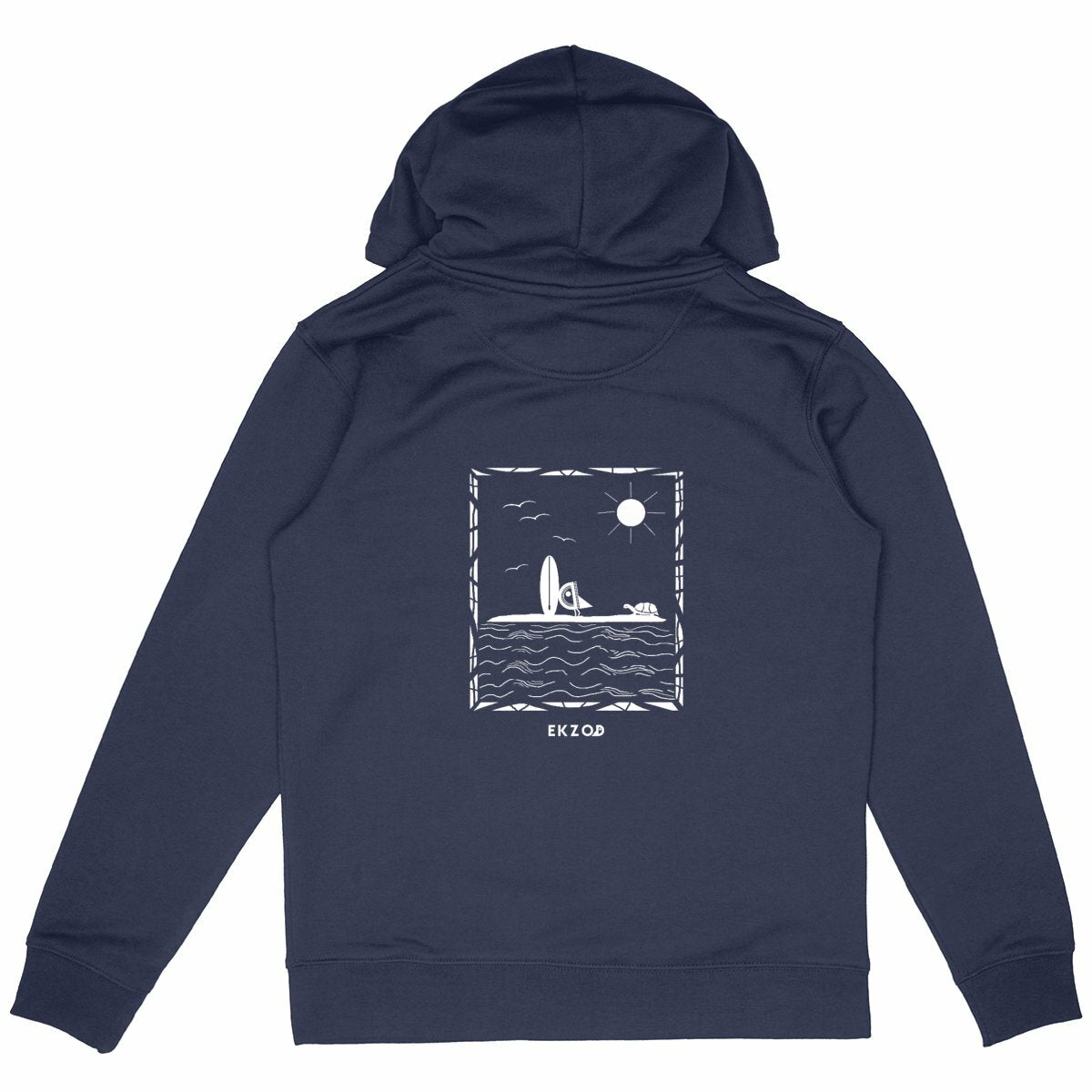 hoodie epais lagon - dos_marine