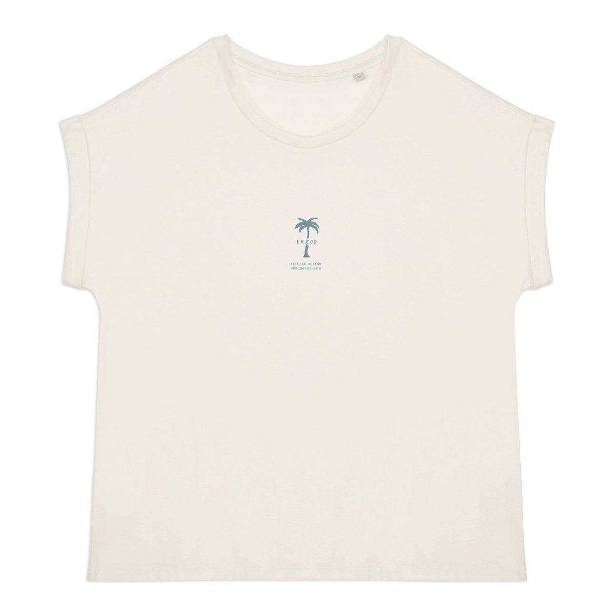 femme tsh large rose noir - face_0