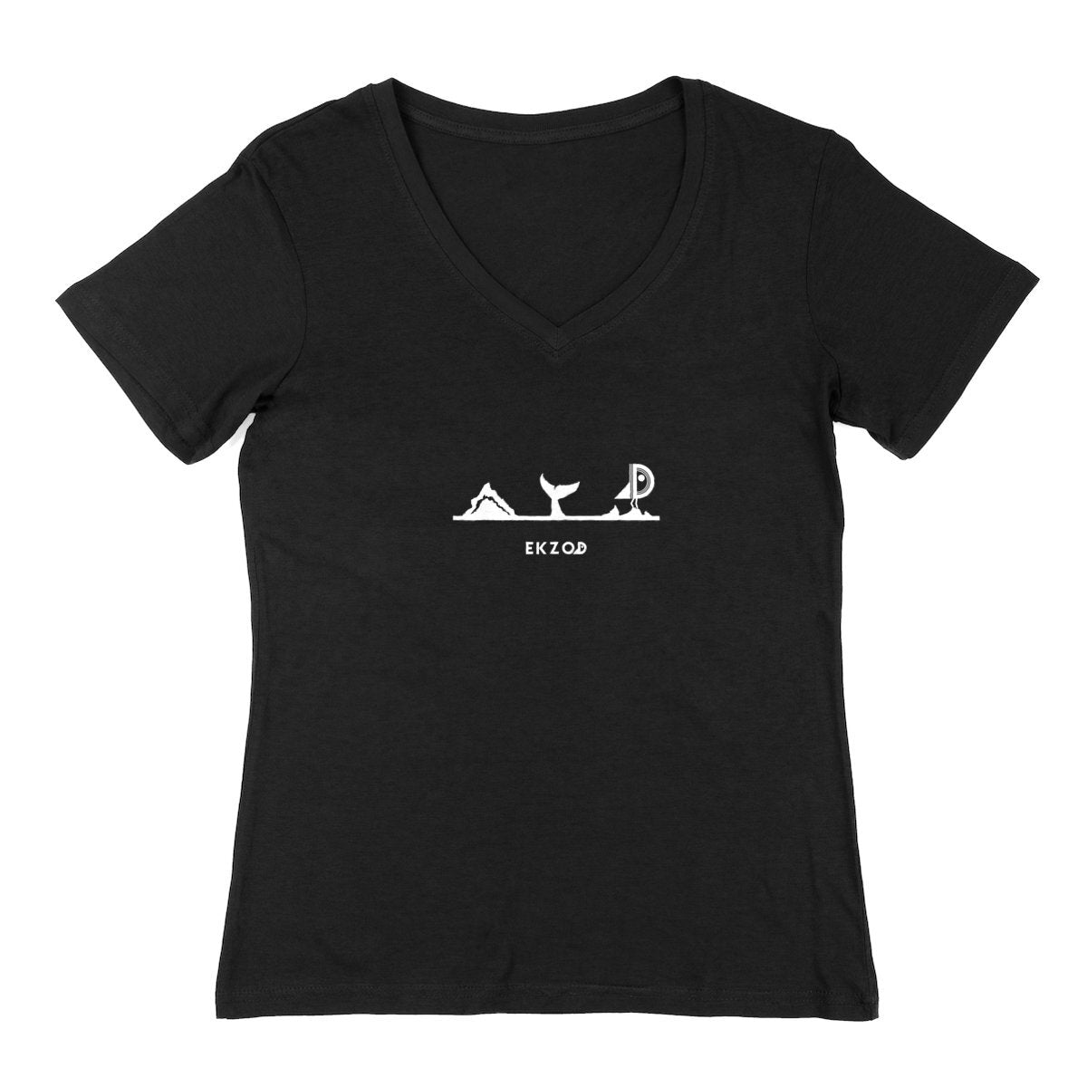 T SHIRT COL V FEMME