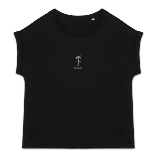 femme tsh large rose noir - face_2