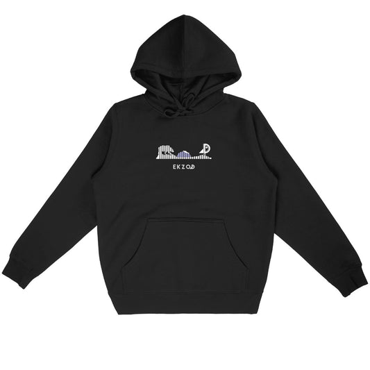 HOODIE EVASION BIO unisexe - face_noir