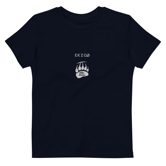 T-shirt Bear Scratch coton (bleu marinr enfant 3/14 ans)