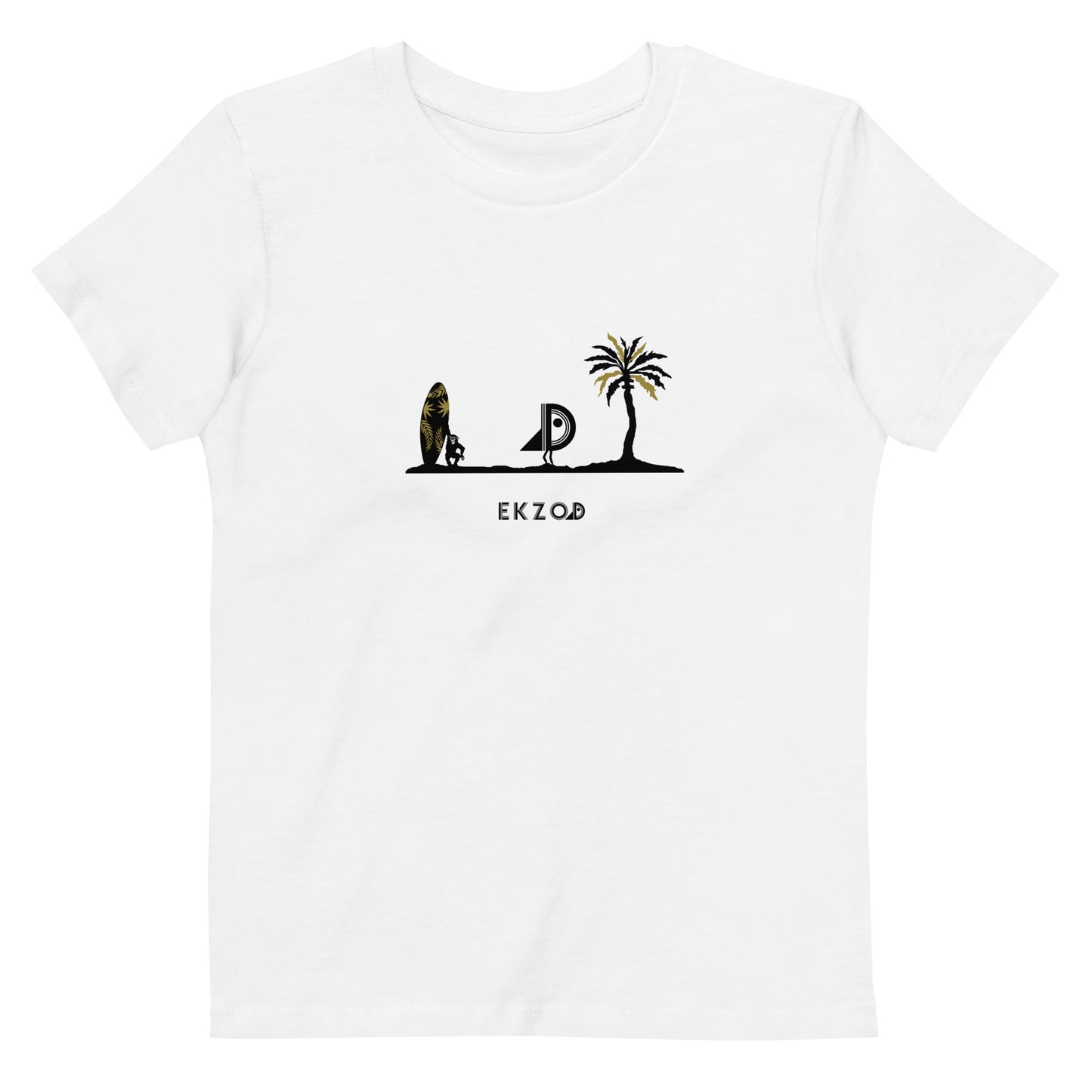 T-shirt Playa coton BIO (blanc enfant 3/14ans)