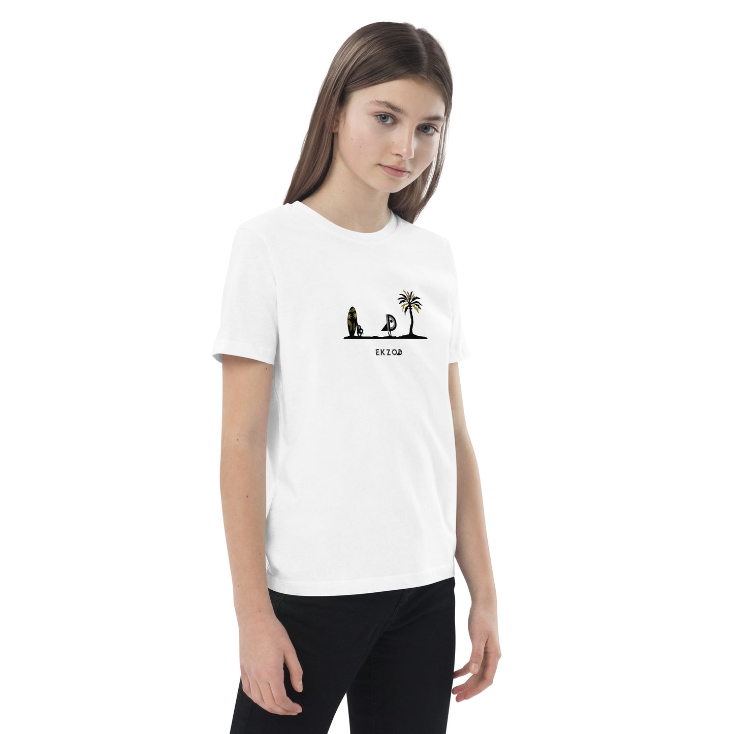 T-shirt Playa coton BIO (blanc enfant 3/14ans)