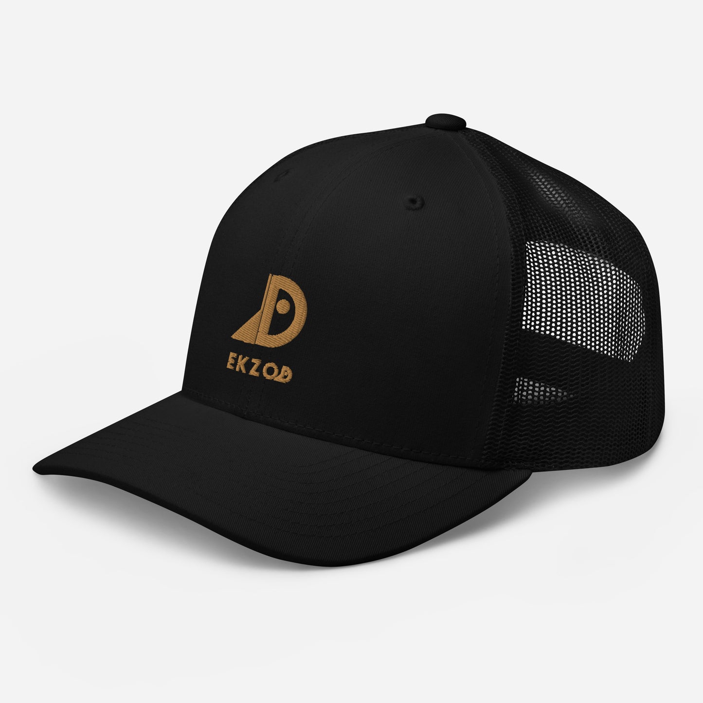 Casquette Trucker brodée (noir)