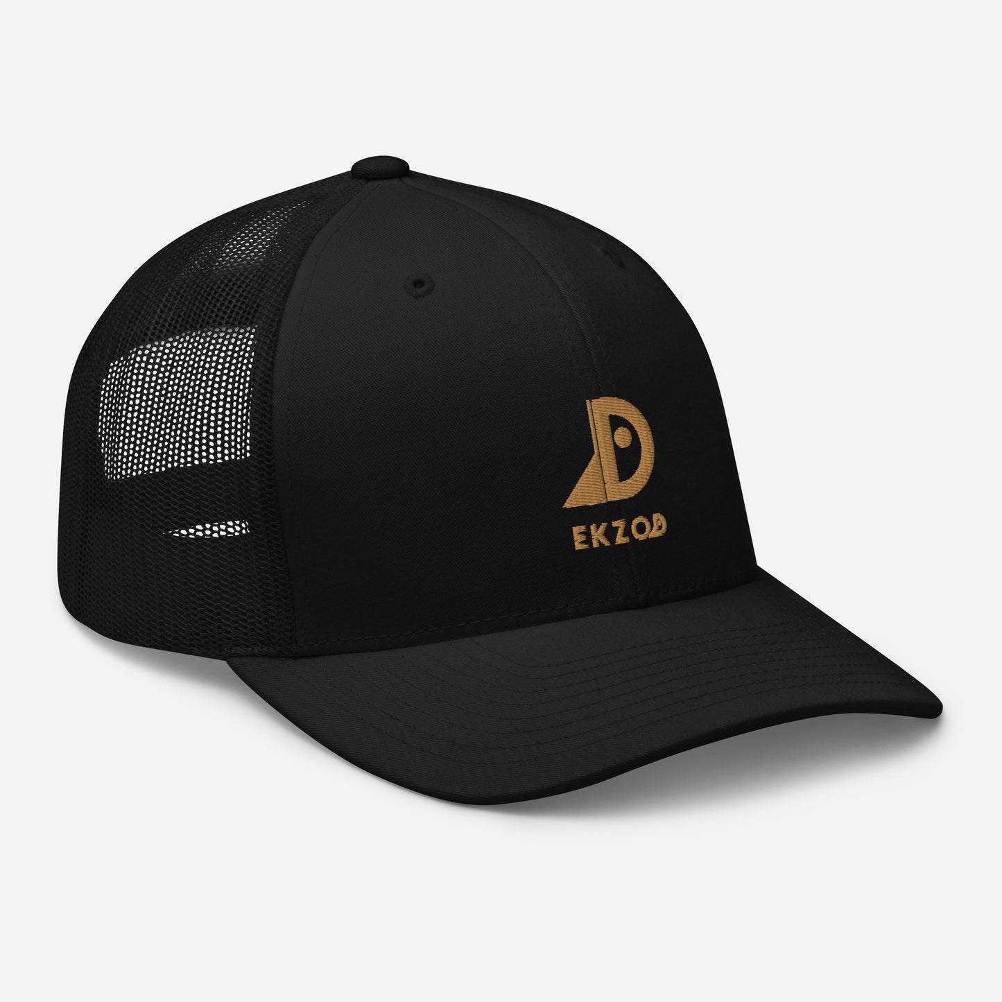 Casquette Trucker brodée (noir)