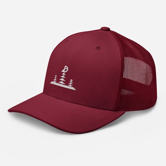 Casquette Trucker "Forest" bordeaux