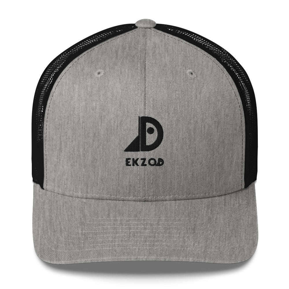 Casquette Trucker brodée (gris)