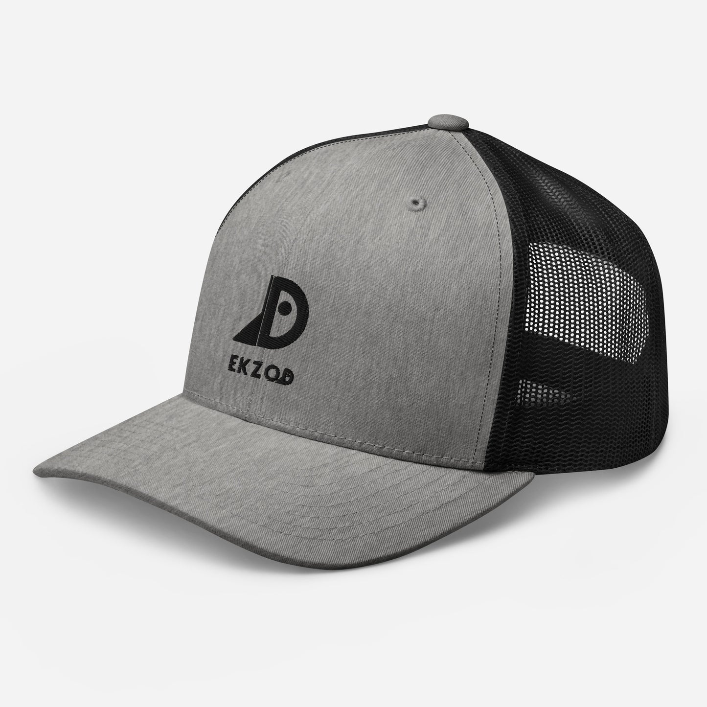 Casquette Trucker brodée (gris)