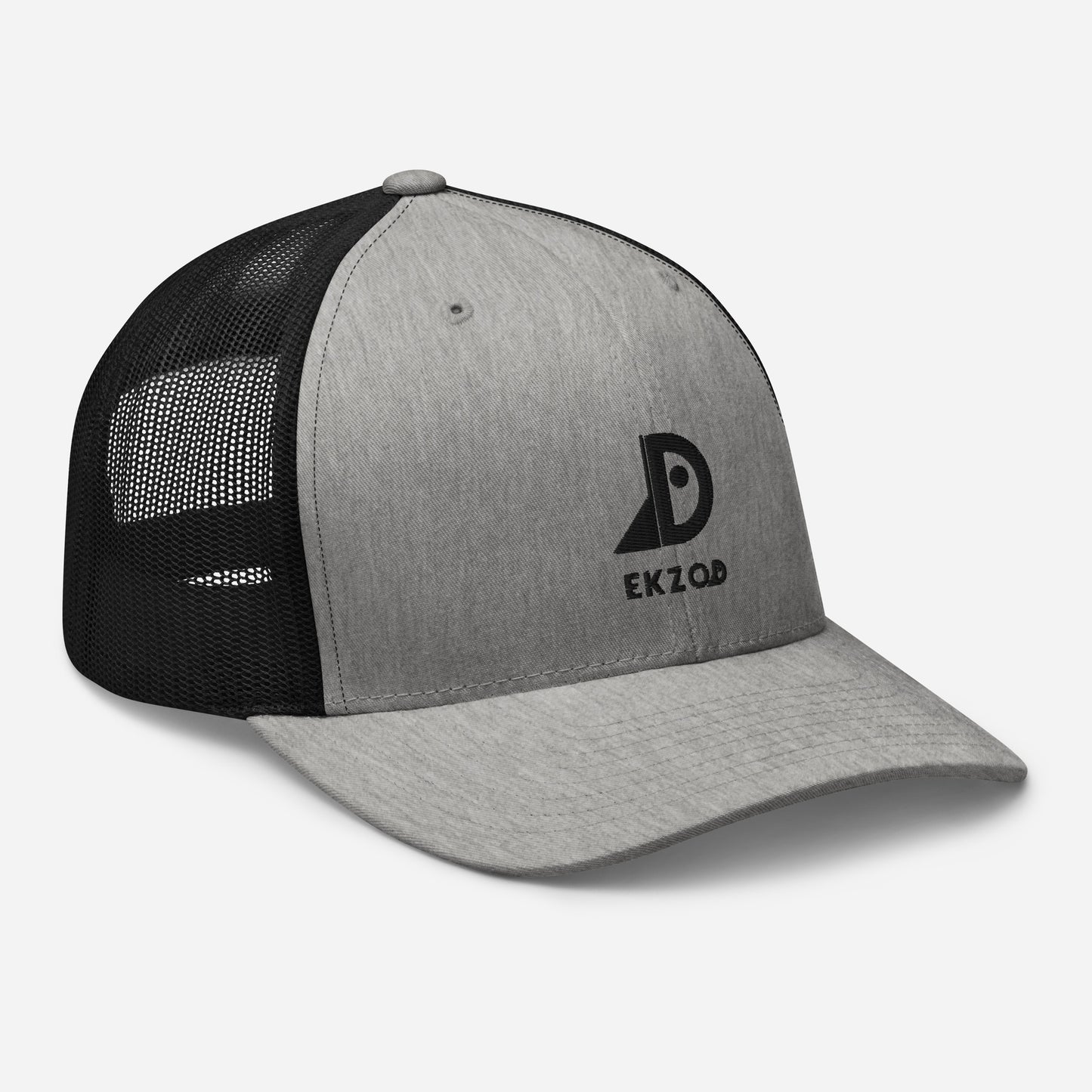 Casquette Trucker brodée (gris)