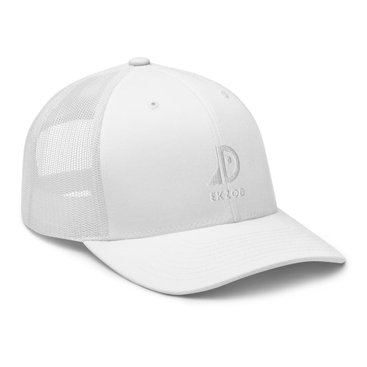 Casquette Trucker brodée (blanc)