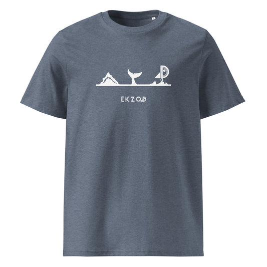 T-shirt Whale Bio (bleu vintage)
