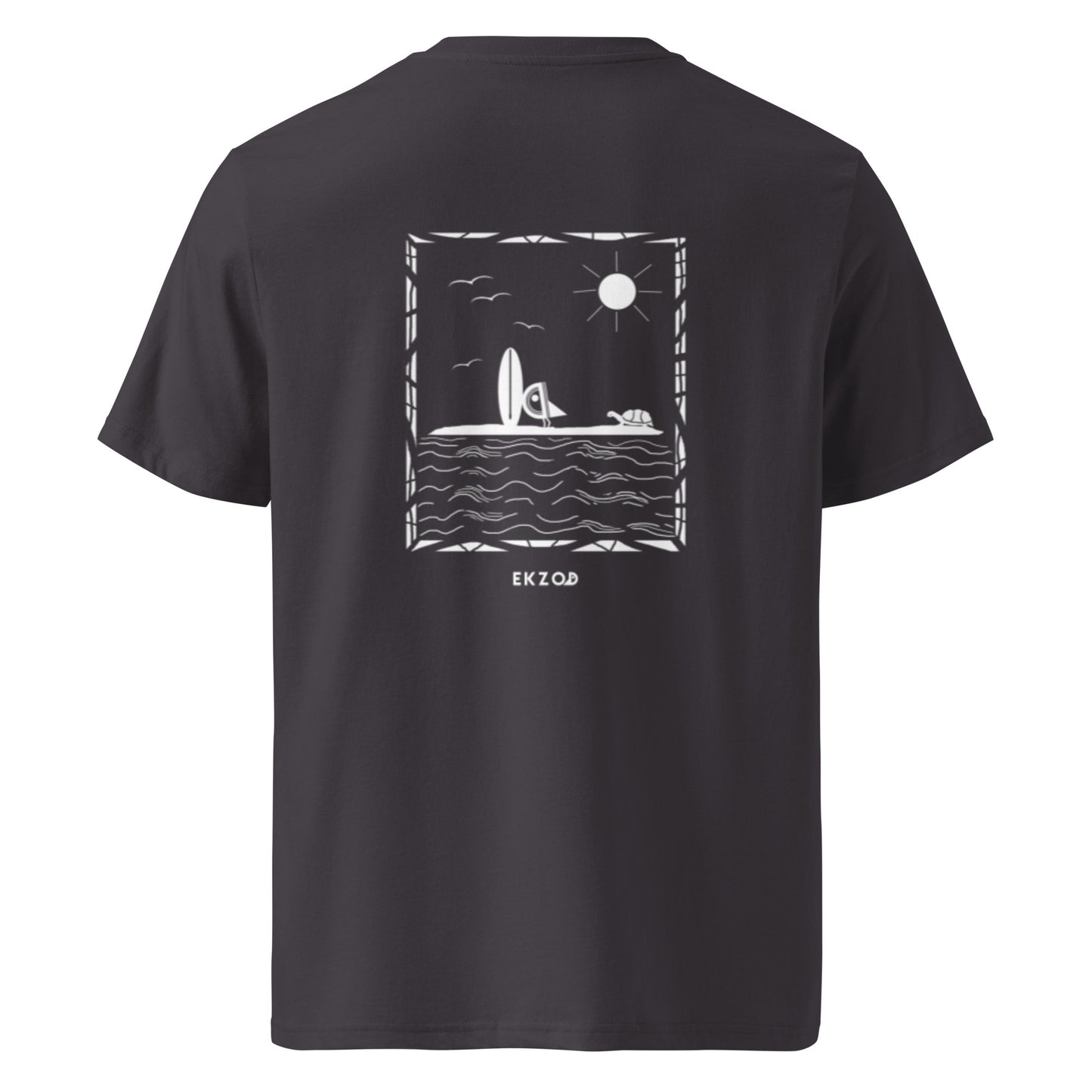 T-shirt Turtle Island coton BIO (anthracite unisexe)