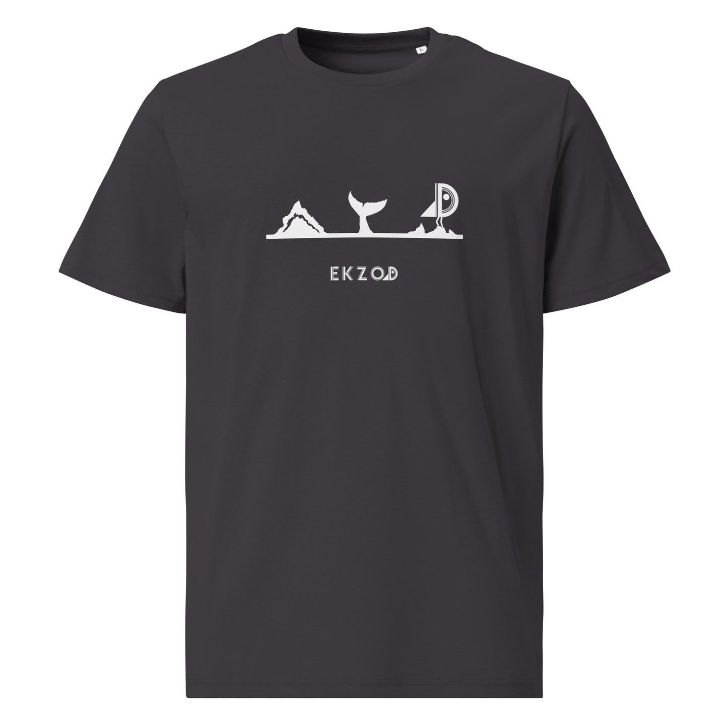 T-shirt  Whale coton BIO (anthracite unisexe)