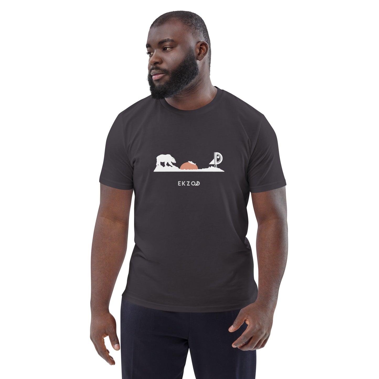 T-shirt Bear coton BIO (anthracite unisexe)