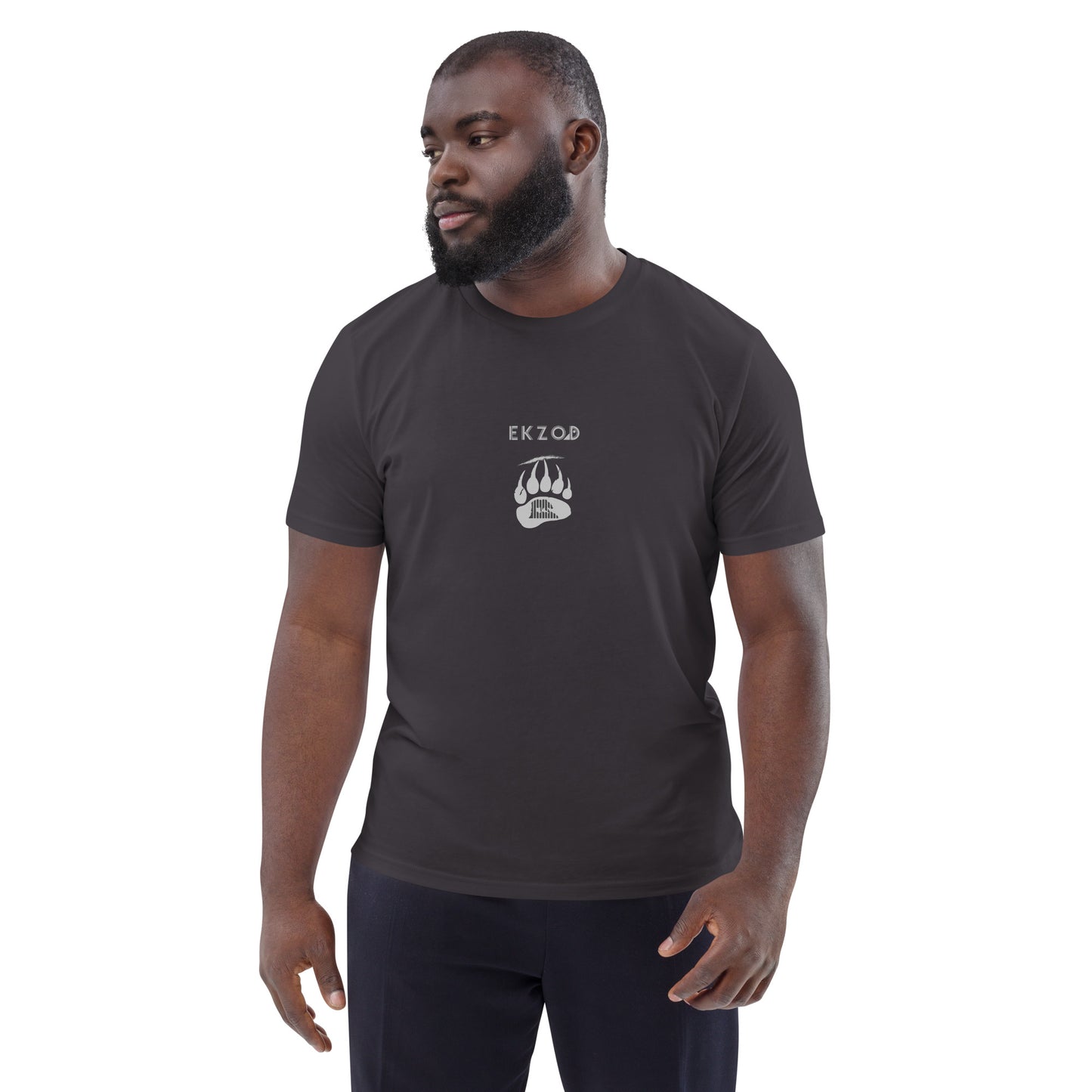 T-shirt Bear Scratch coton BIO (anthracite unisexe)