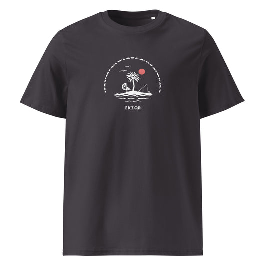 T-shirt Fisher's Island BIO (anthracite unisexe)