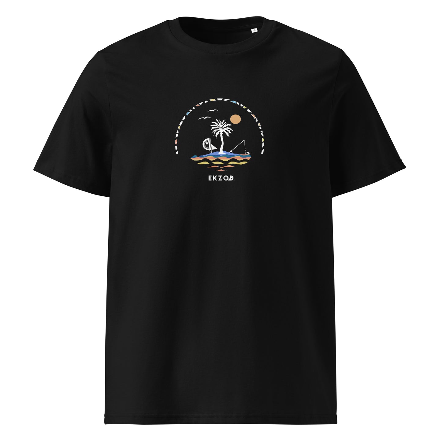 T-shirt Fisher's Island BIO (noir unisexe)