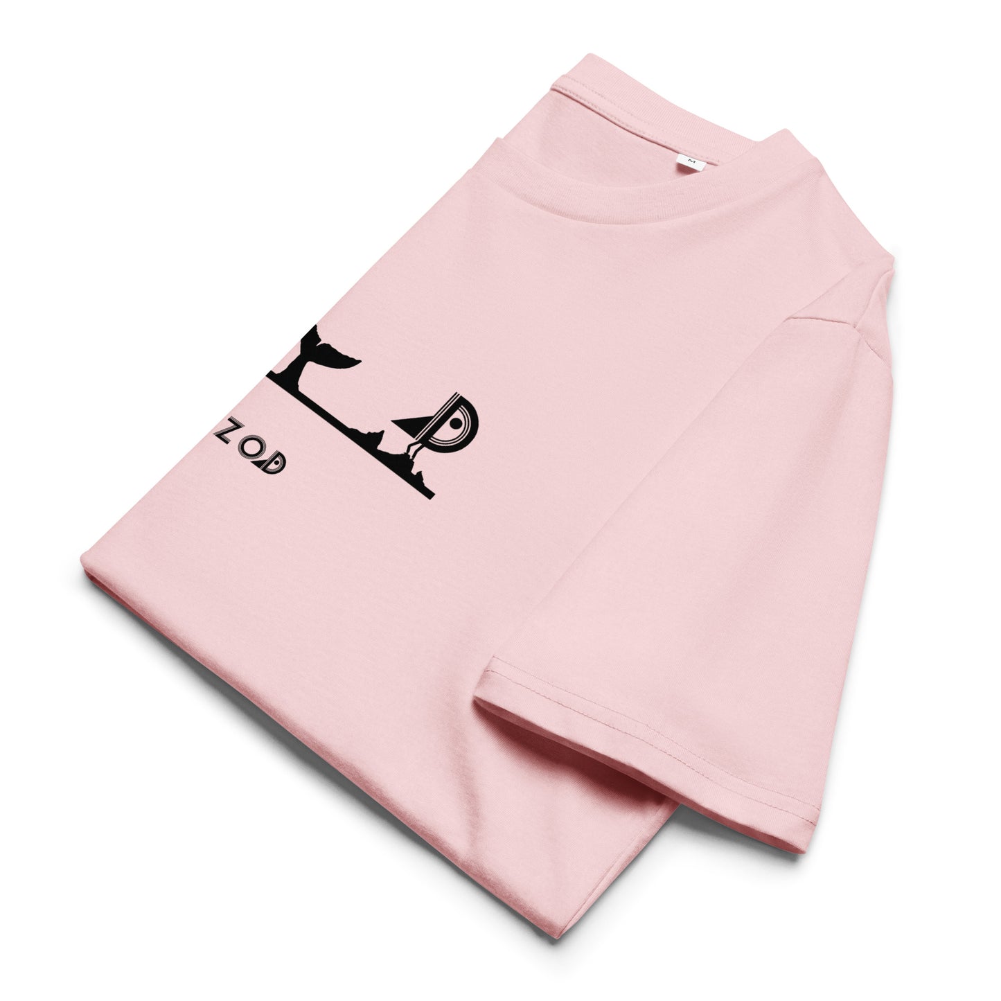 T-shirt Whale coton BIO (rose unisexe)