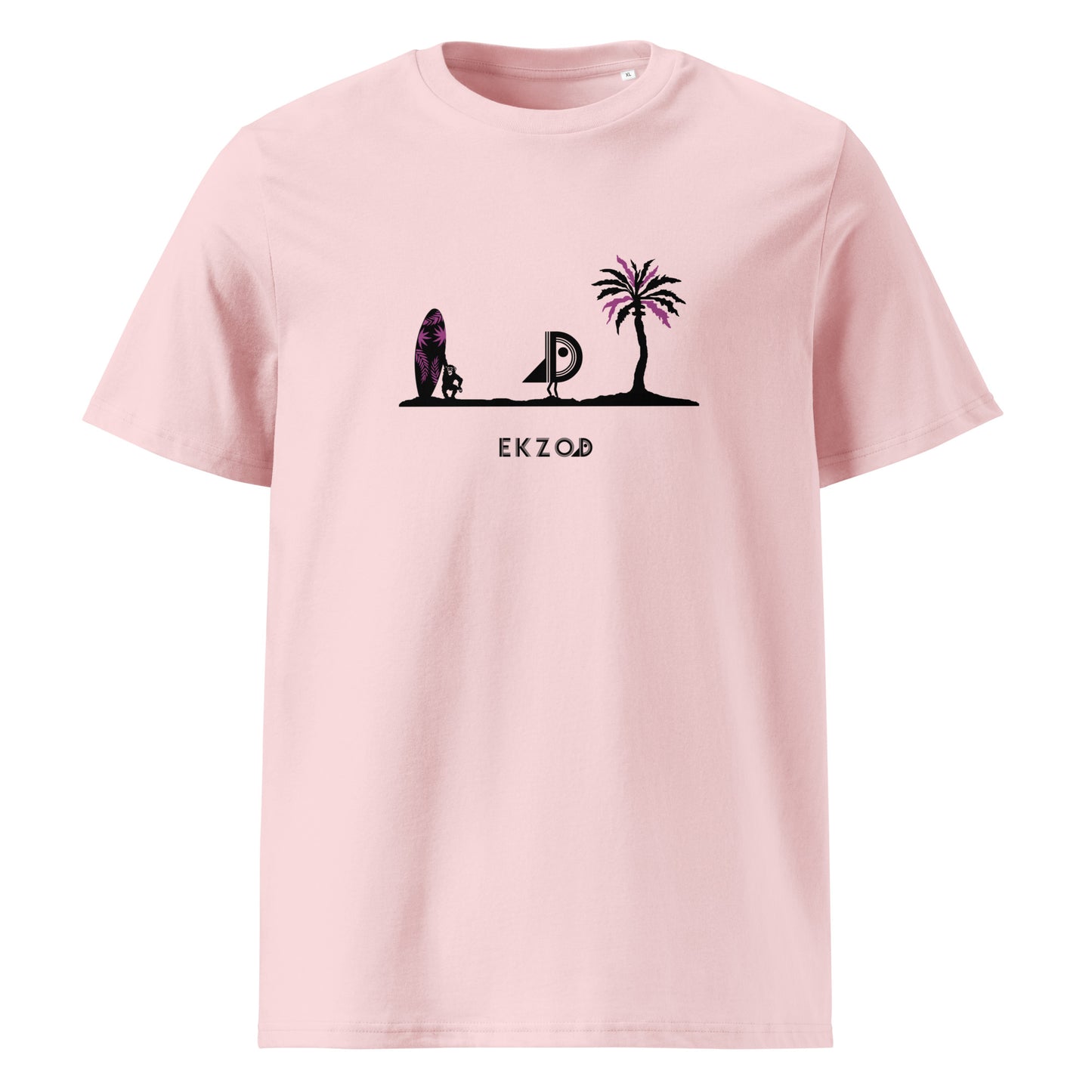 T-shirt Playa coton BIO (rose unisexe)