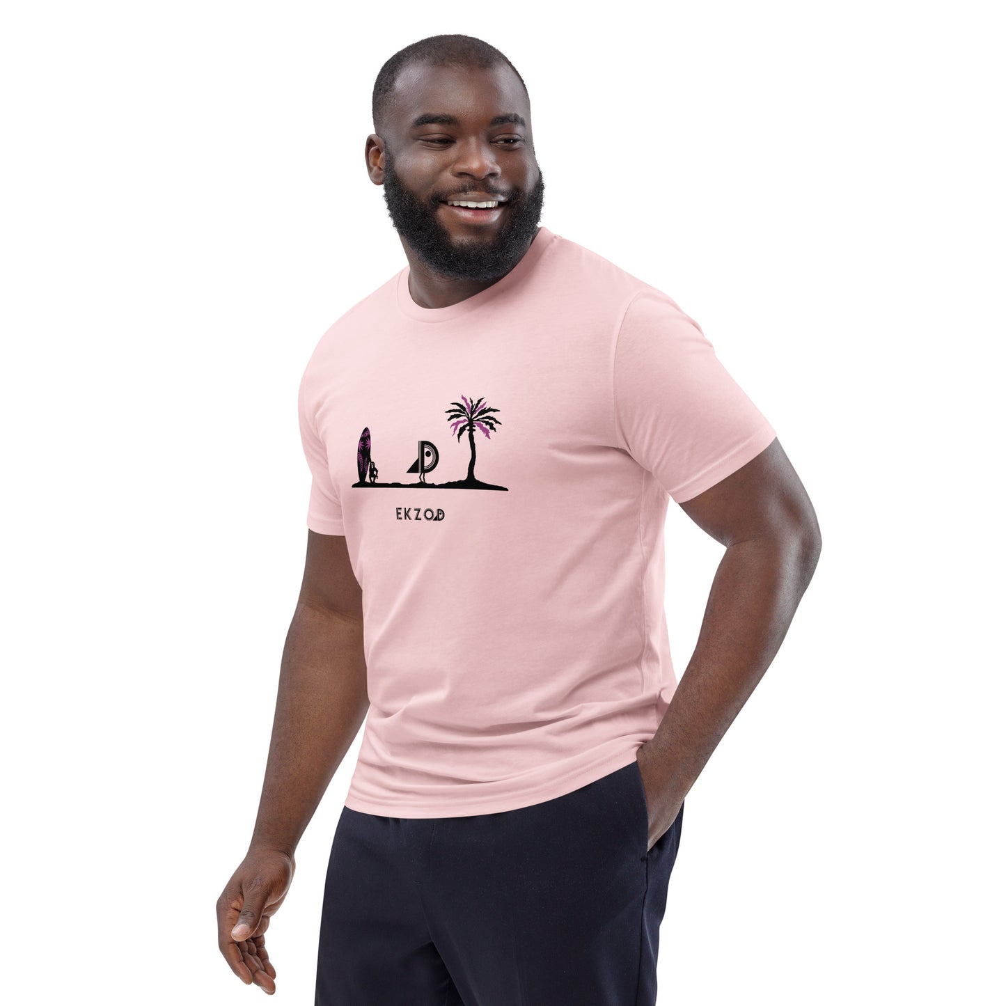 T-shirt Playa coton BIO (rose unisexe)