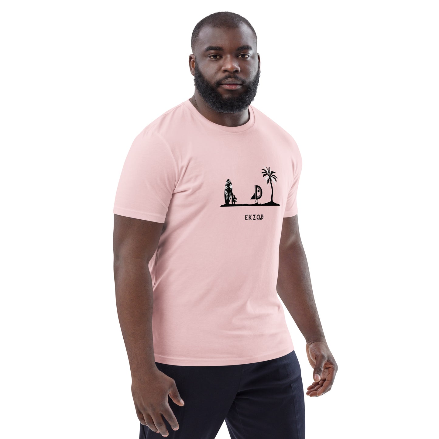 T-shirt Playa coton BIO (rose unisexe)