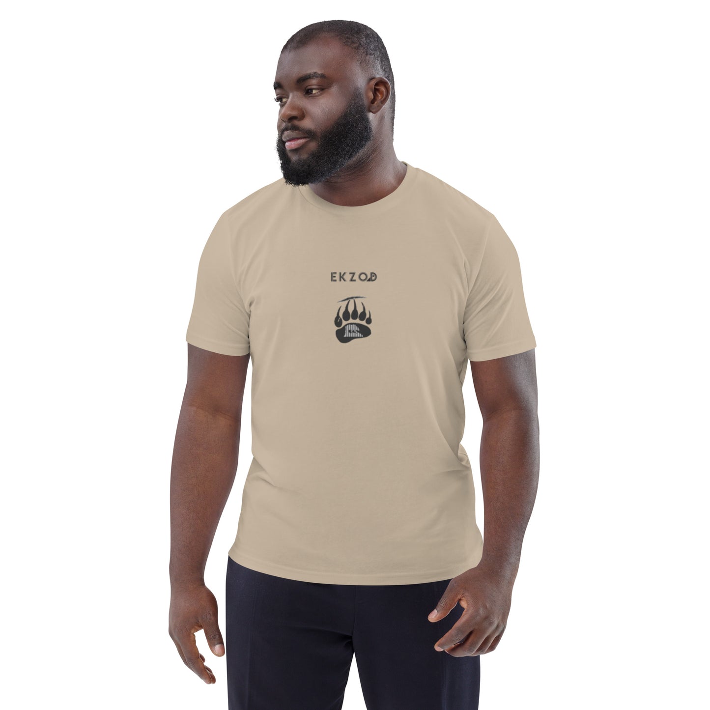 T-shirt Bear Scratch coton BIO (crème unisexe)