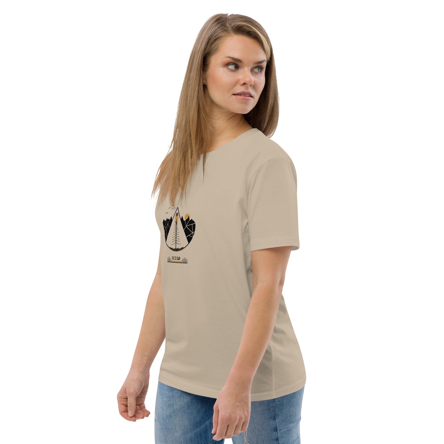 T-shirt Owl coton BIO (crème unisexe)