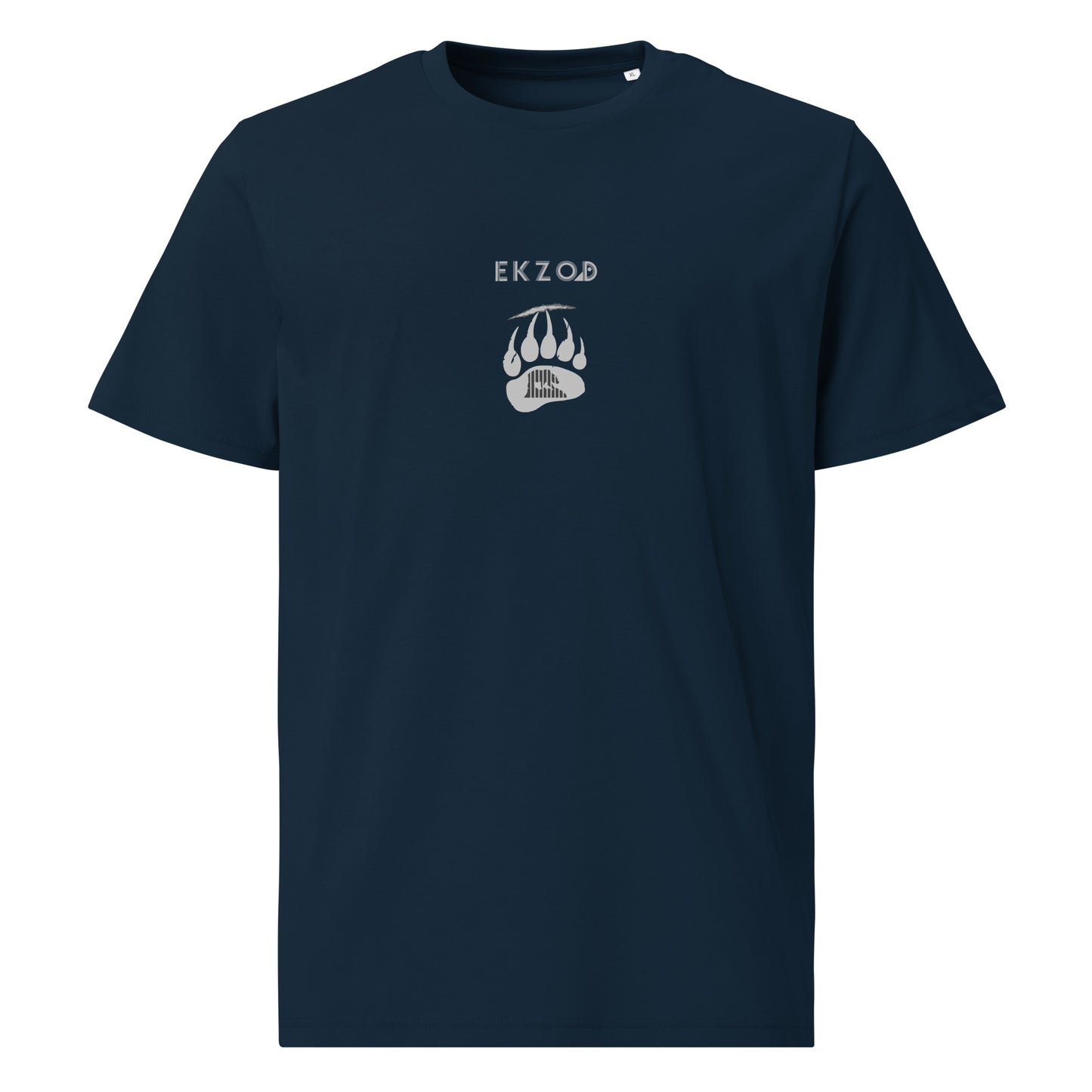 T-shirt Bear Scratch coton BIO (bleu marine unisexe)