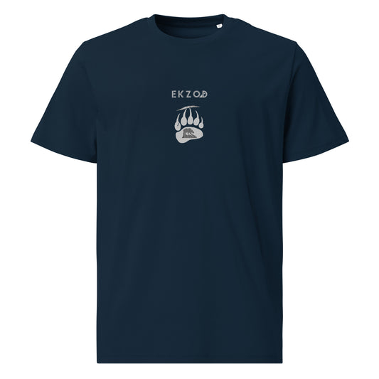 T-shirt Bear Scratch coton BIO (bleu marine unisexe)