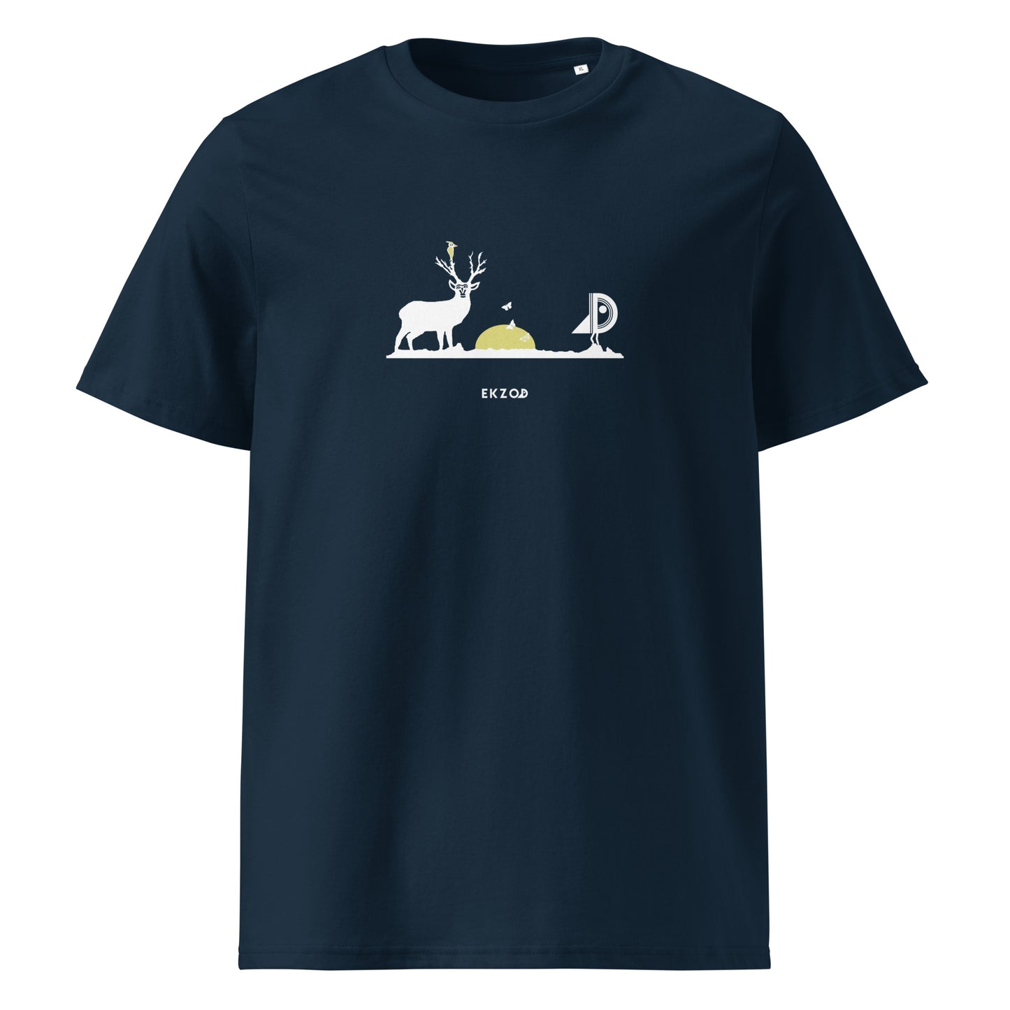 T-shirt Deer coton BIO (bleu marine unisexe)