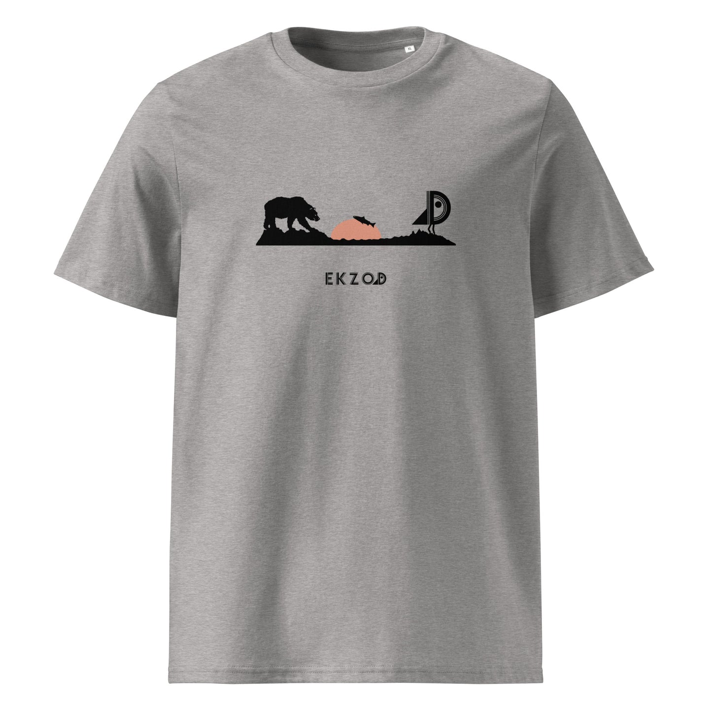 T-shirt Bear coton BIO (gris unisexe)